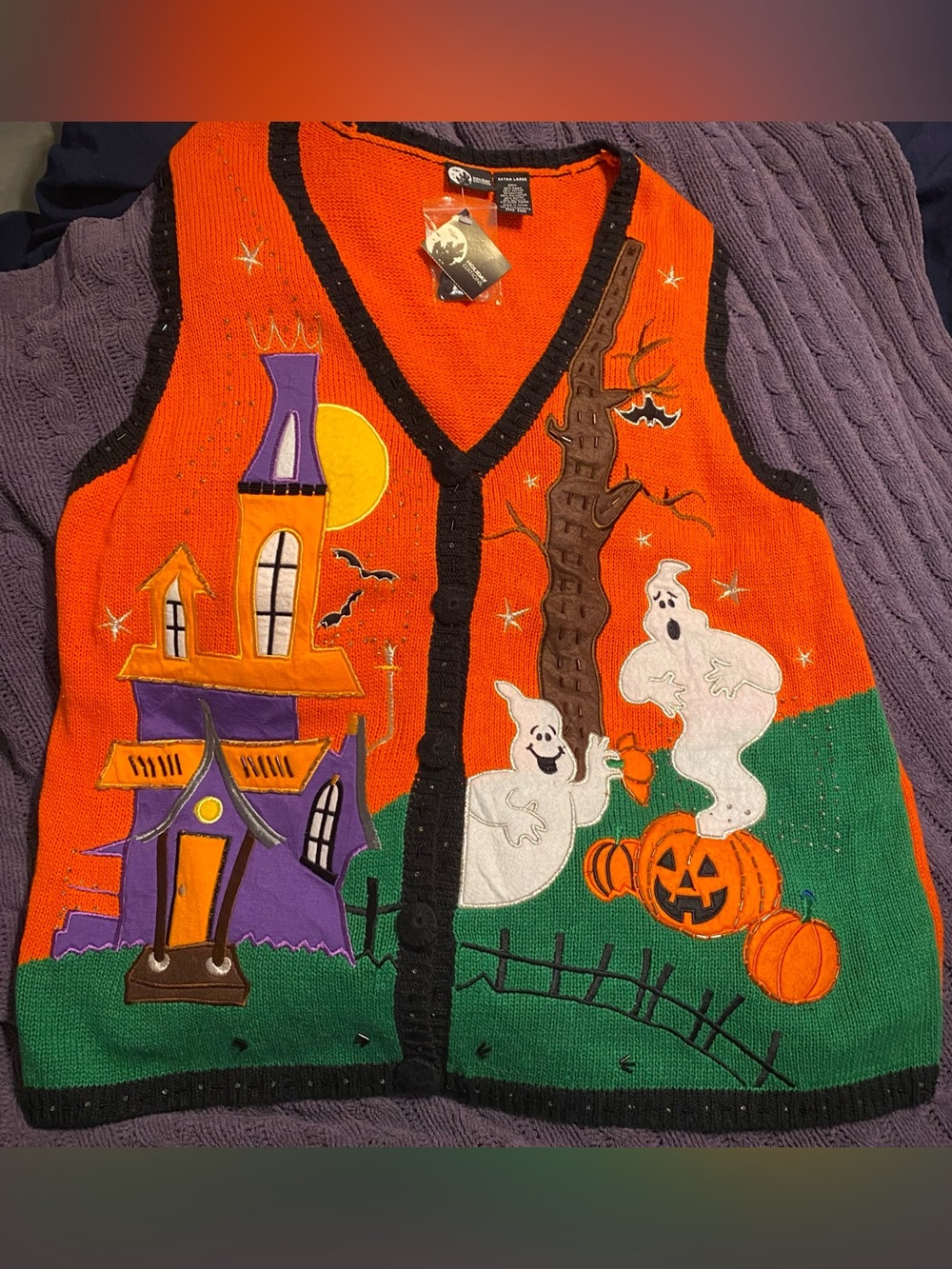 Vtg Halloween Vest from KMart’s Holiday Editions line